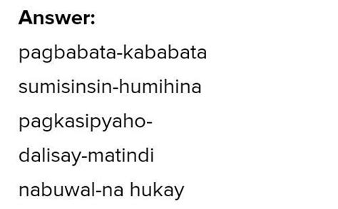 SUMISINSIN (Tagalog).